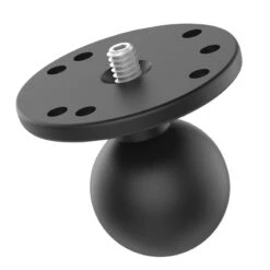 RAM-202AU, "C" Size "1.5" Ball Adapter With Round Plate And 1/4"-20 Threaded Stud