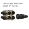 CabCAM Cable, Raven Viper 4 Console To 4 Cameras