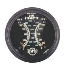 Pyrometer, 3" Dual Meters