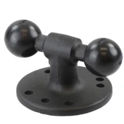 RAM-B-217U "B" Size 1" Ball, Double Ball Adapter With Round Base