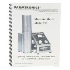 919 Manual With Charts And Calibration For The 919 Moisture Tester