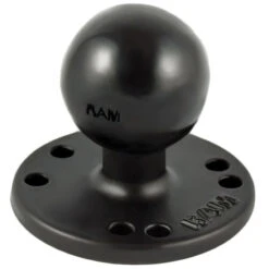RAM-202U, "C" Size 1.5" Ball 2.5" Round Plate With AMPs Hole Pattern & C Size 1.5" Ball