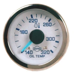 EV Electrical Oil Temperature Gauge, 2 1/16"