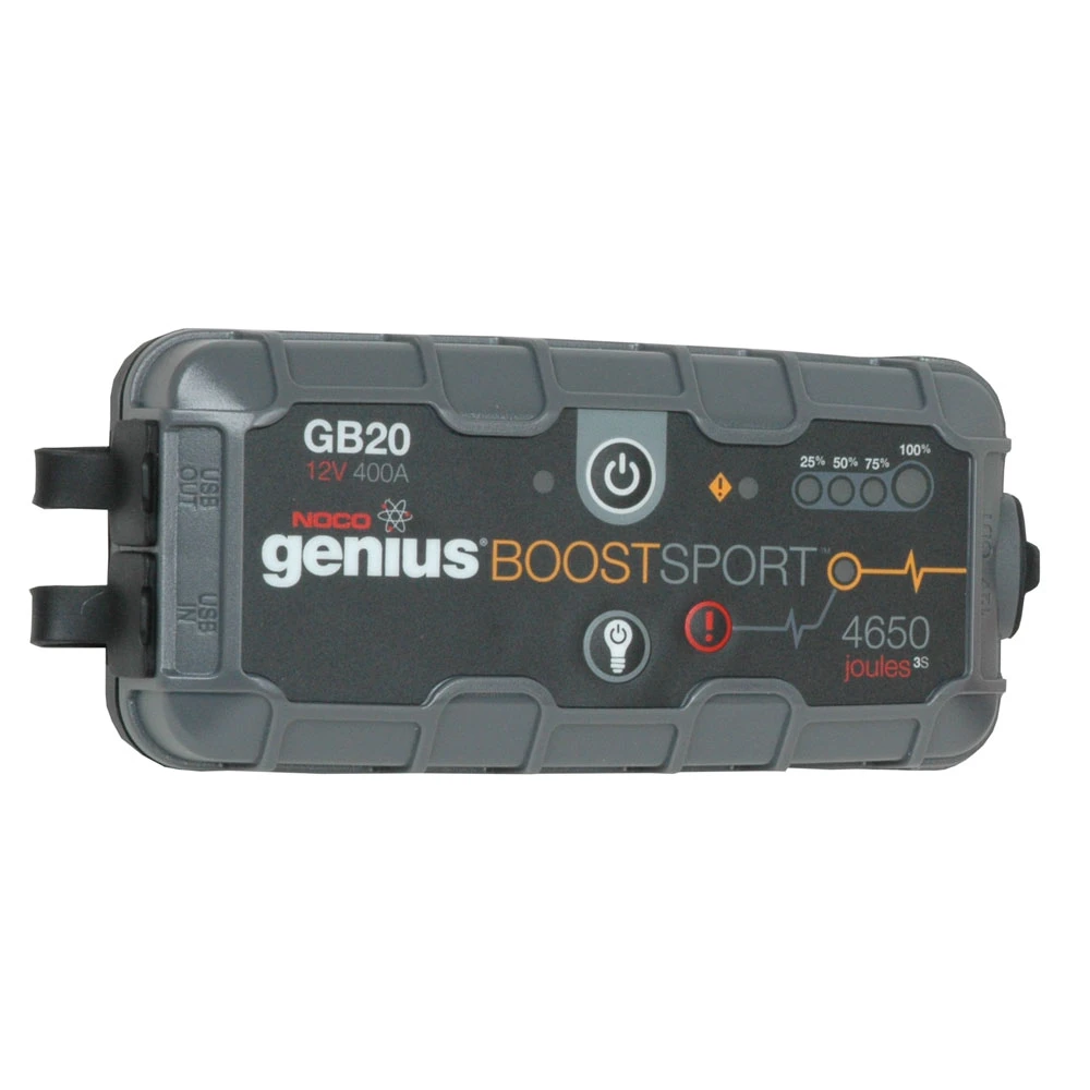 GB20 Sport Lithium Jump Starter, 500A, 7.7" X 3.2" X 1.7" 1 GB20 Sport Lithium Jump Starter, 500A, 7.7" X 3.2" X 1.7"