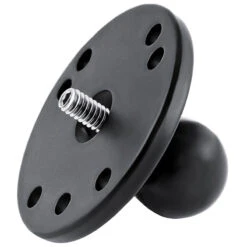 RAM-B-202U, "B" Size "1" Ball Adapter With Round Plate And 1/4"-20 Threaded Stud