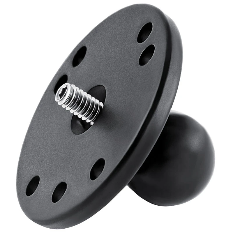 RAM-B-202U, "B" Size "1" Ball Adapter With Round Plate And 1/4"-20 Threaded Stud 1 RAM-B-202U, "B" Size "1" Ball Adapter With Round Plate And 1/4"-20 Threaded Stud
