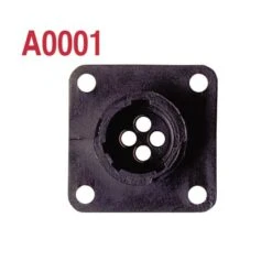 AMP 206061-1, 4 CCT, Male Connector Body