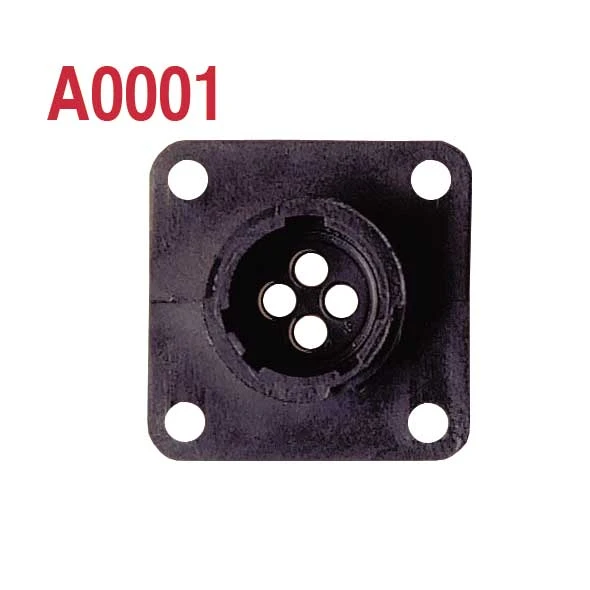 AMP 206061-1, 4 CCT, Male Connector Body 1 AMP 206061-1, 4 CCT, Male Connector Body