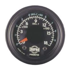 Pyrometer, 2 1/16", 0-1800°F/0-1000°C