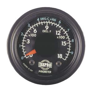 Pyrometer, 2 1/16", 0-1800°F/0-1000°C 1 Pyrometer, 2 1/16", 0-1800°F/0-1000°C