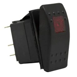 Contura Rocker Switch With Pilot Light, On-Off, 2 Blade