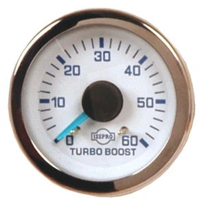 EV2 Mechanical Turbo Boost Gauge, 2 1/16" 1 EV2 Mechanical Turbo Boost Gauge, 2 1/16"